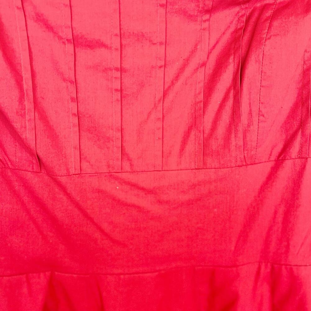 Ashley‎ Stewart Red Strapless Smocked Back Pleated Tube A-Line Dress Size 16 - Picture 10 of 10